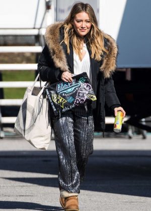 Hilary Duff on the set of 'Younger' in NYC