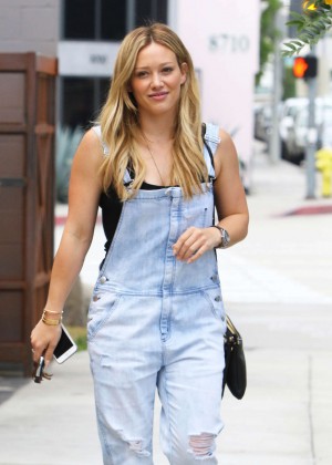 Hilary Duff in Jeans Out and about in Beverly Hills
