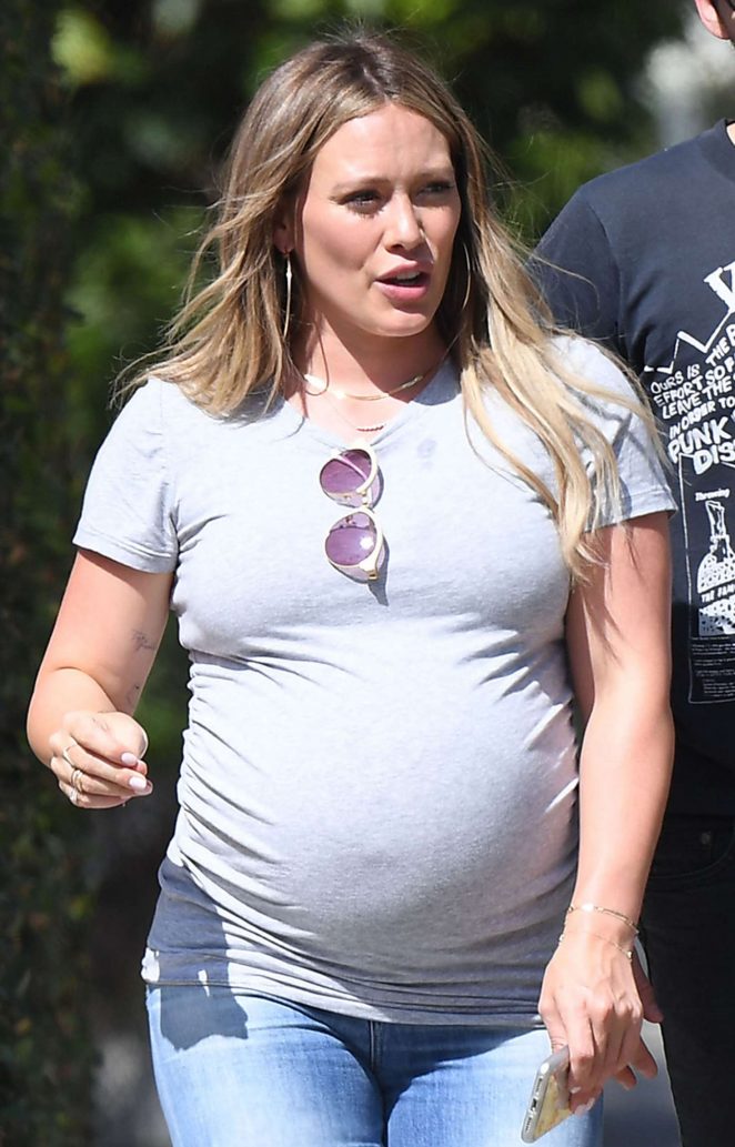 Hilary Duff - Out for a stroll in Los Angeles