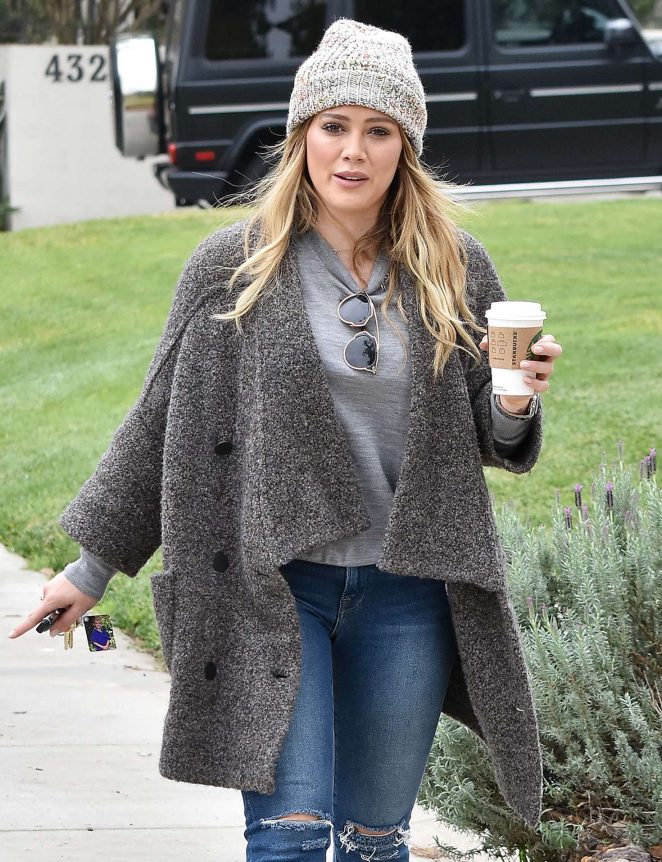 Hilary Duff out in Toluca Lake