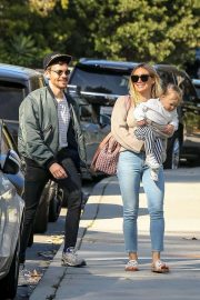 Hilary Duff - Out with baby Banks in Beverly Hills