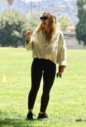 Hilary Duff - Pictured in the park in Sherman Oaks