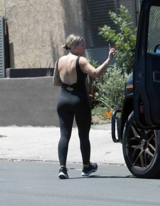 Hilary Duff - Seen after a workout in Los Angeles