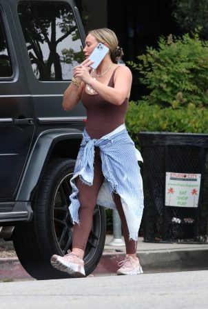 Hilary Duff - Seen after workout in Los Angeles