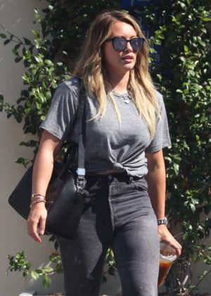 Hilary Duff - Seen Leaving a meeting in Los Angeles