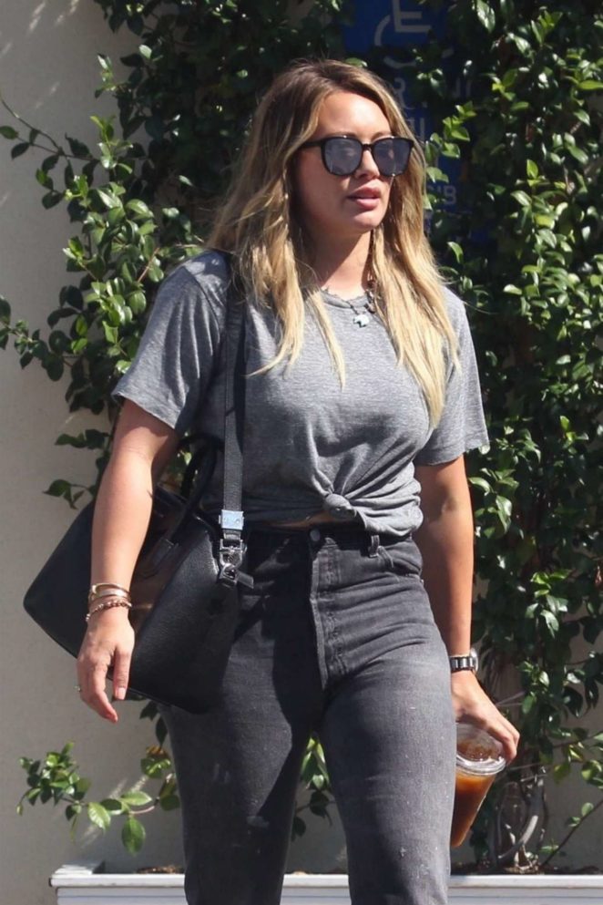 Hilary Duff - Seen Leaving a meeting in Los Angeles