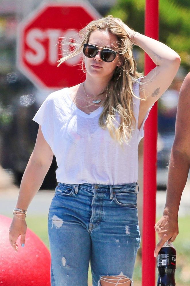 Hilary Duff - Shopping at Target with her son in Kihei
