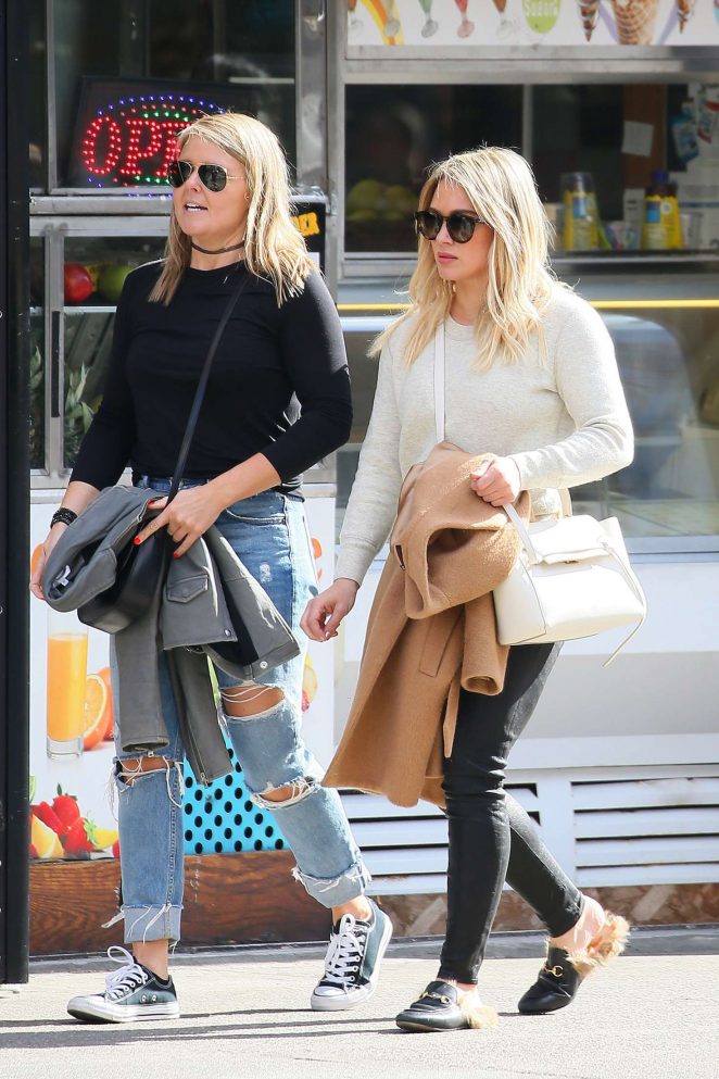Hilary Duff Shopping with a friend in Soho