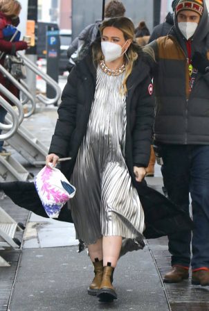 Hilary Duff - Spotted at 'Younger' set in New York