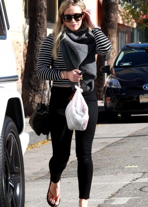 Hilary Duff - Spotted while leaving a Salon in LA