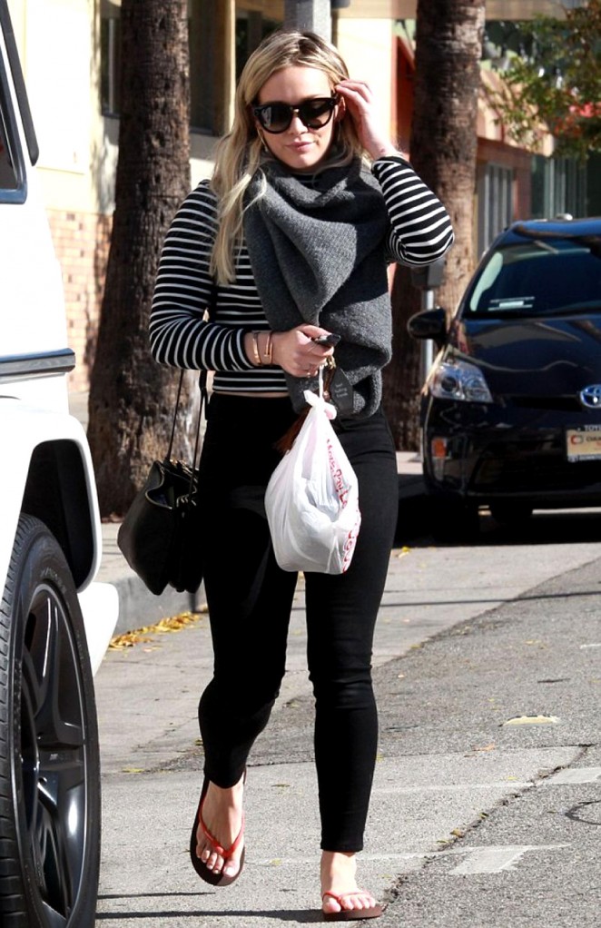 Hilary Duff - Spotted while leaving a Salon in LA
