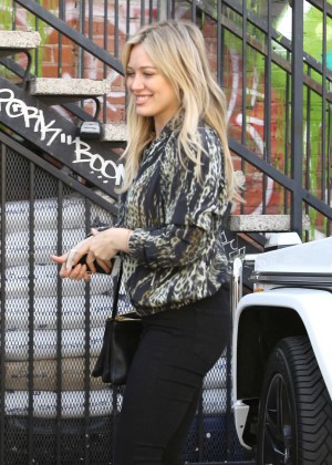 Hilary Duff Booty in Jeans Out in LA