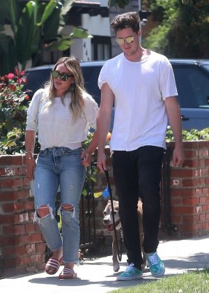Hilary Duff with her boyfriend Ely Sandvik in LA