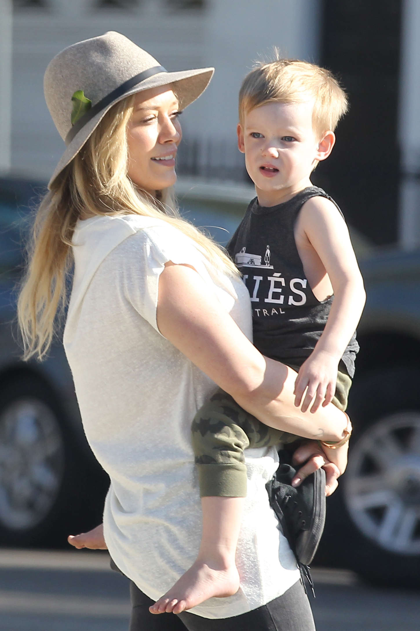 Hilary Duff 2015 : Hilary Duff – With her son at the park -01