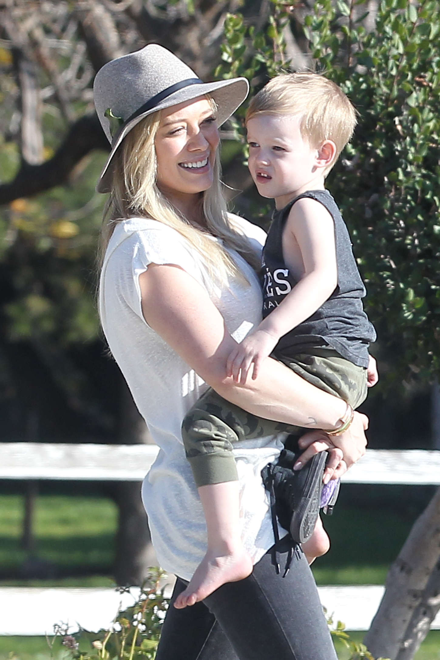 Hilary Duff 2015 : Hilary Duff – With her son at the park -03