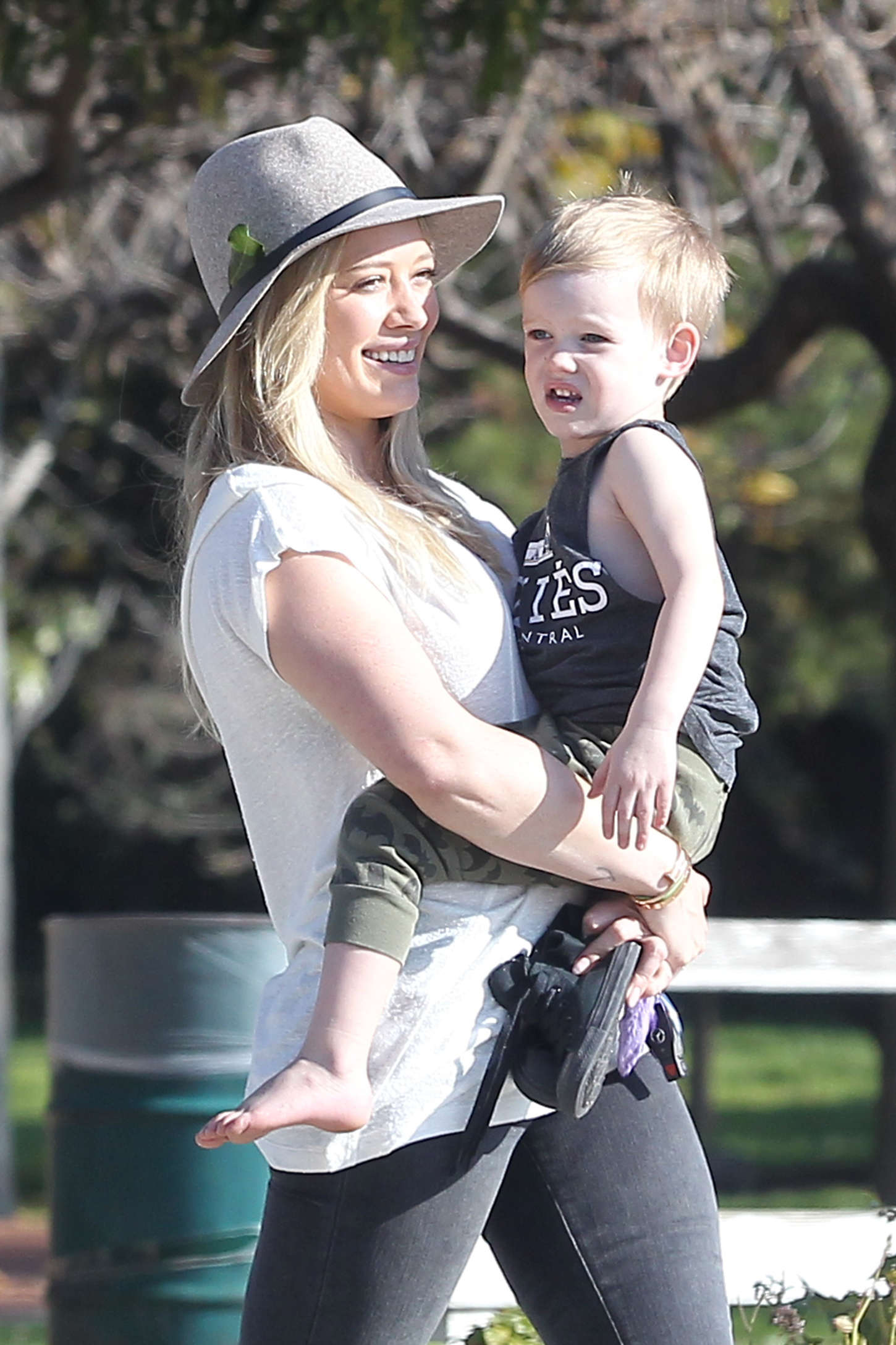 Hilary Duff 2015 : Hilary Duff – With her son at the park -13