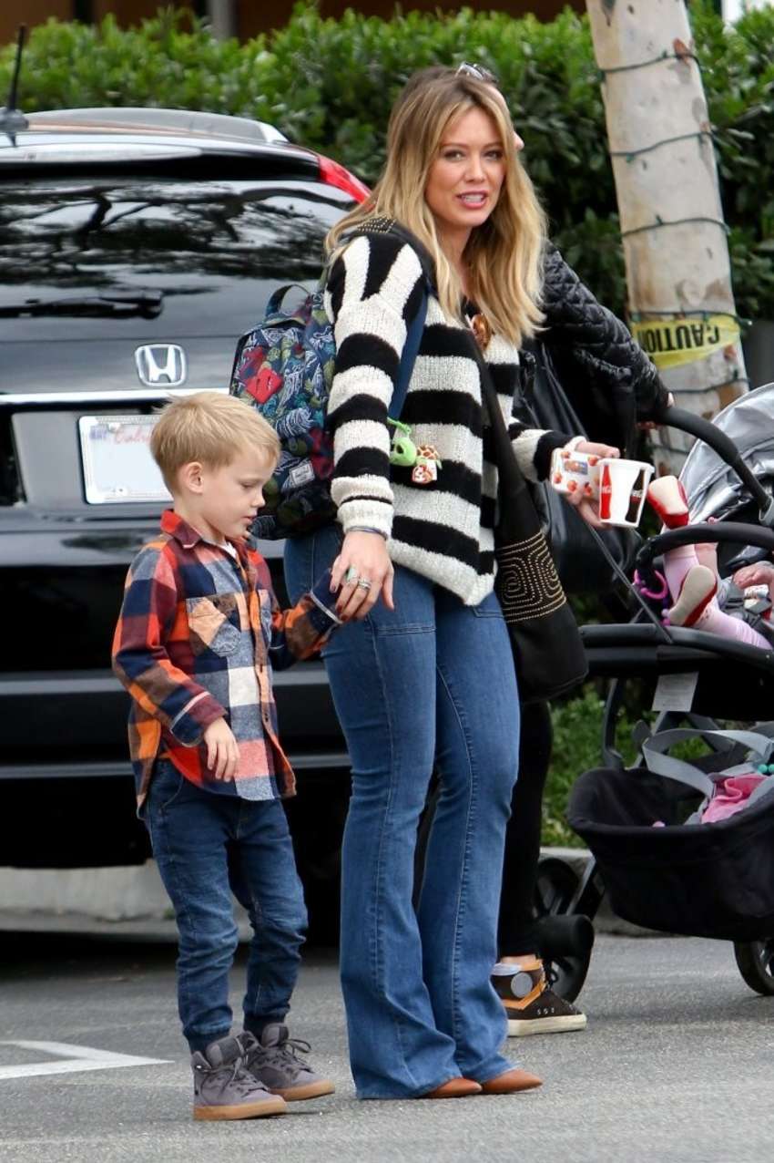 Hilary Duff with her son Luca Out in LA