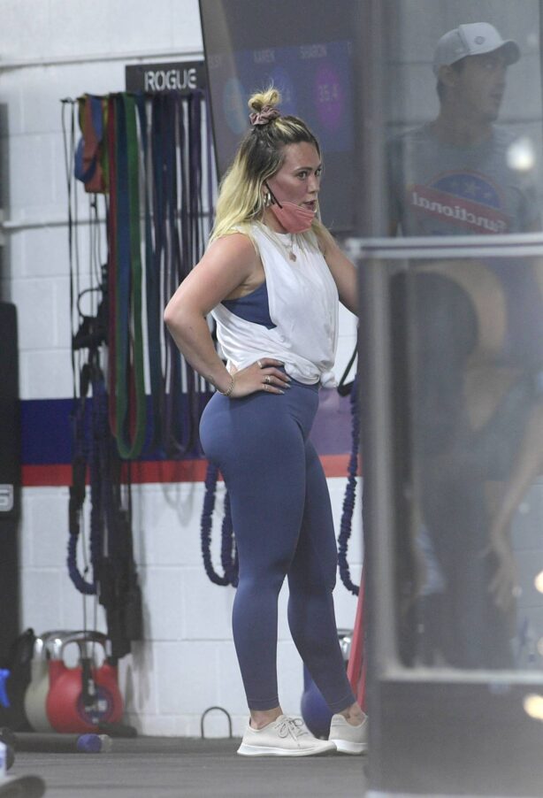Hilary Duff - Working out at a gym in Los Angeles