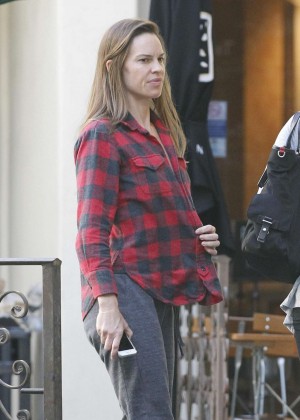 Hilary Swank out for breakfast in Brentwood