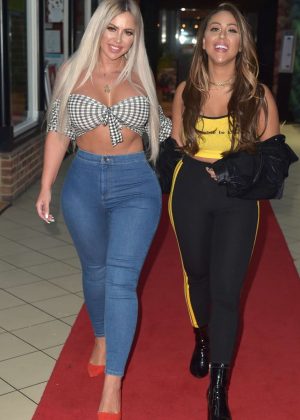 Holly Hagan and Sophie Kasaei - Night out in Yarm