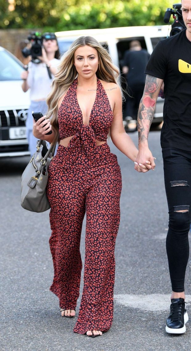 Holly Hagan - Arrives at a Gender Reveal Party in London