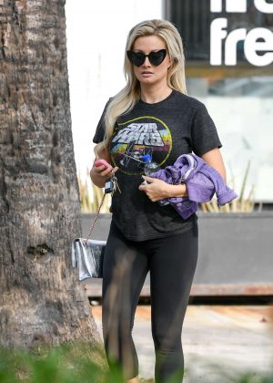 Holly Madison in Tights - Out in Los Angeles