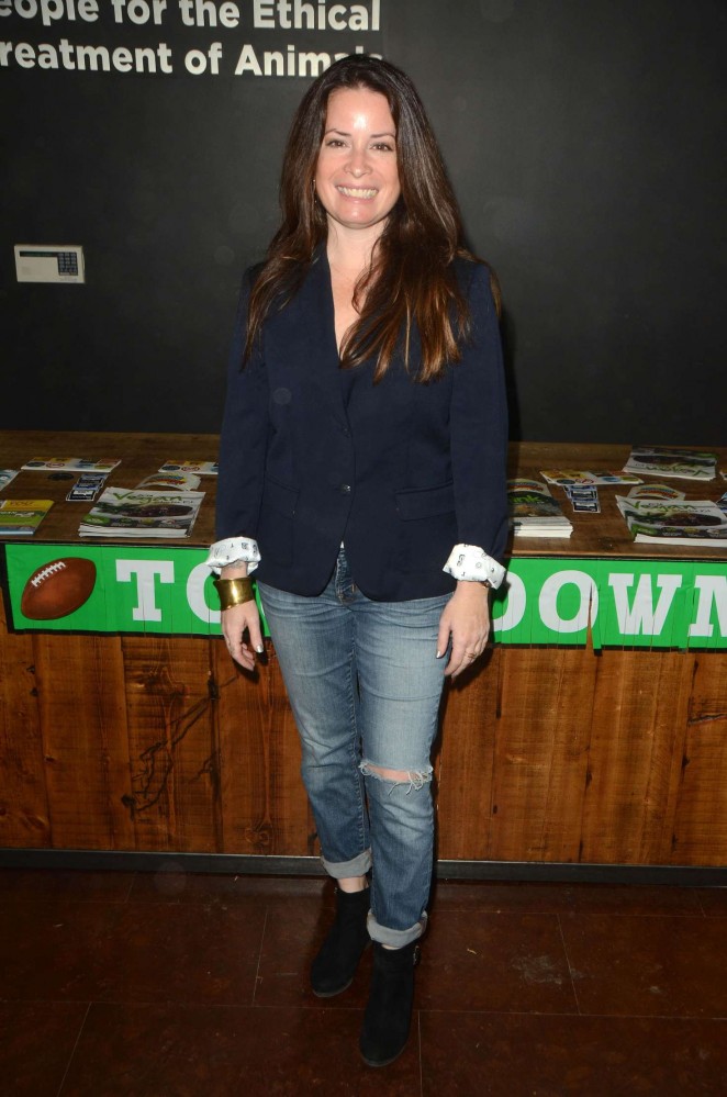Holly Marie Combs - PETA Superbowl Party in Los Angeles