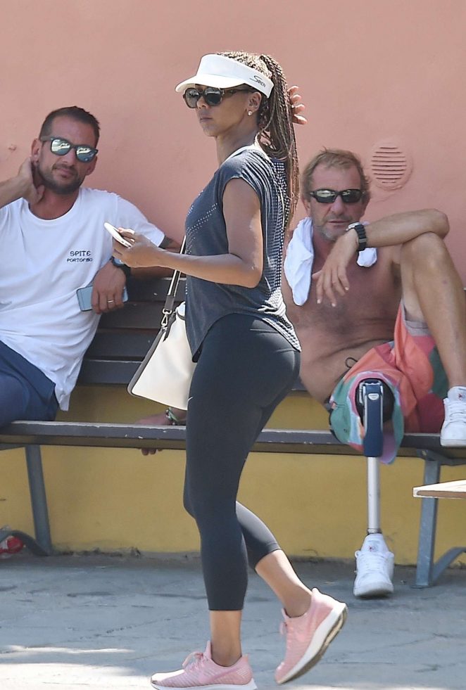 Holly Robinson Peete on a vacation with Rodney Peete in Portofino