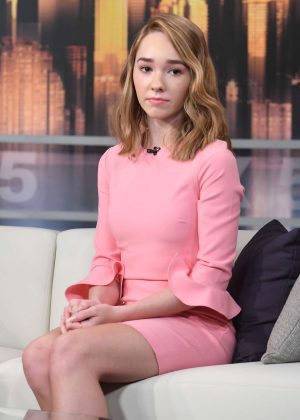 Holly Taylor - 'Good Day New York' TV Show in NYC