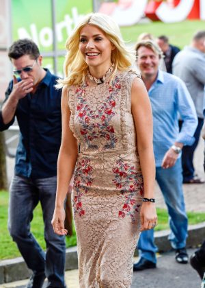 Holly Willoughby Arrives at This Morning Live in Birmingham