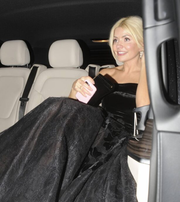 Holly Willoughby - Leaves via a side exit the NTAs in London