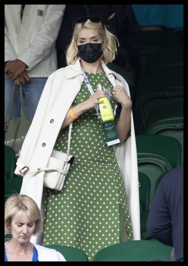 Holly Willoughby - On day seven of Wimbledon Tennis Championship in London