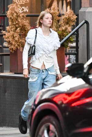 Hunter Schafer - Steps out in New York