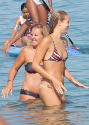 Ida Lundgren in Bikini at the beach in Marbella
