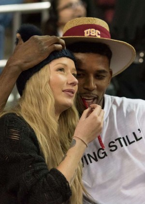 Iggy Azalea and Nick Young at The UCLA Men's Basketball Game in LA