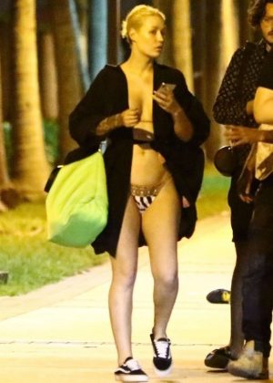 Iggy Azalea in Bikini on holiday in Miami Beach