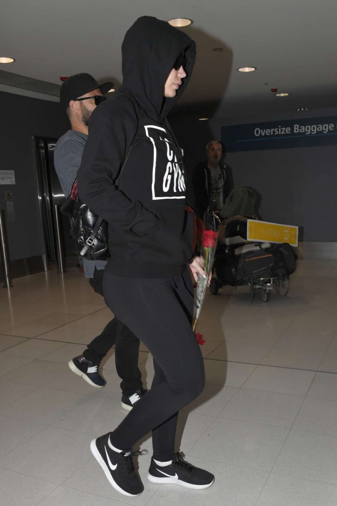 Iggy Azalea in Tights at Airport in Sydney