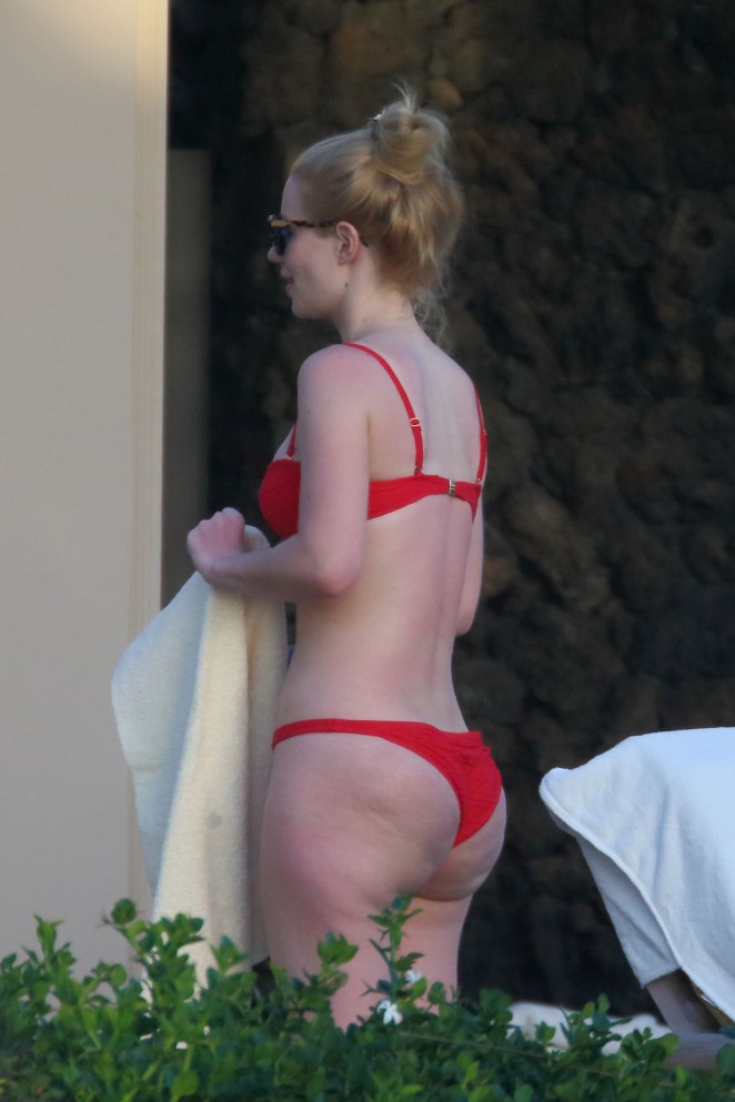 Iggy Azalea in Red Bikini on Vacation in Hawaii