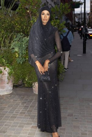 Ikram Abdi-Omar - Pictured at British Vogue X self-portrait Party in London