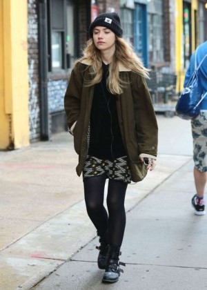 Imogen Poots out in NYC