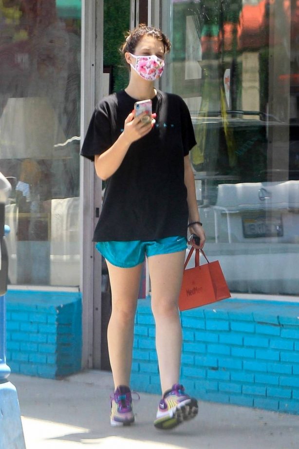 India Eisley in Shorts - Out in West Hollywood