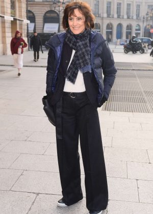 Ines de la Fressange - Arrives at Schiapparelli Fashion Show 2017 in Paris