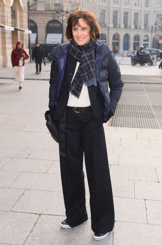 Ines de la Fressange - Arrives at Schiapparelli Fashion Show 2017 in Paris
