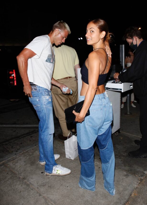 Innana Sarkis - With Matthew Noszka seen leaving their dinner date at Craig's in West Hollywood