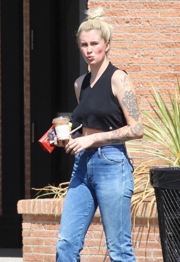 Ireland Baldwin in Jeans and Black Tank Top - Out in Los Angeles