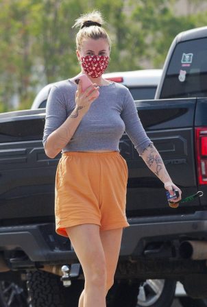Ireland Baldwin - Spotted outside Que Ricos Tacos in Los Angeles