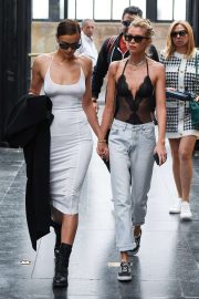 Irina Shayk and Stella Maxwell spotted holdings hand in Florence - Italy
