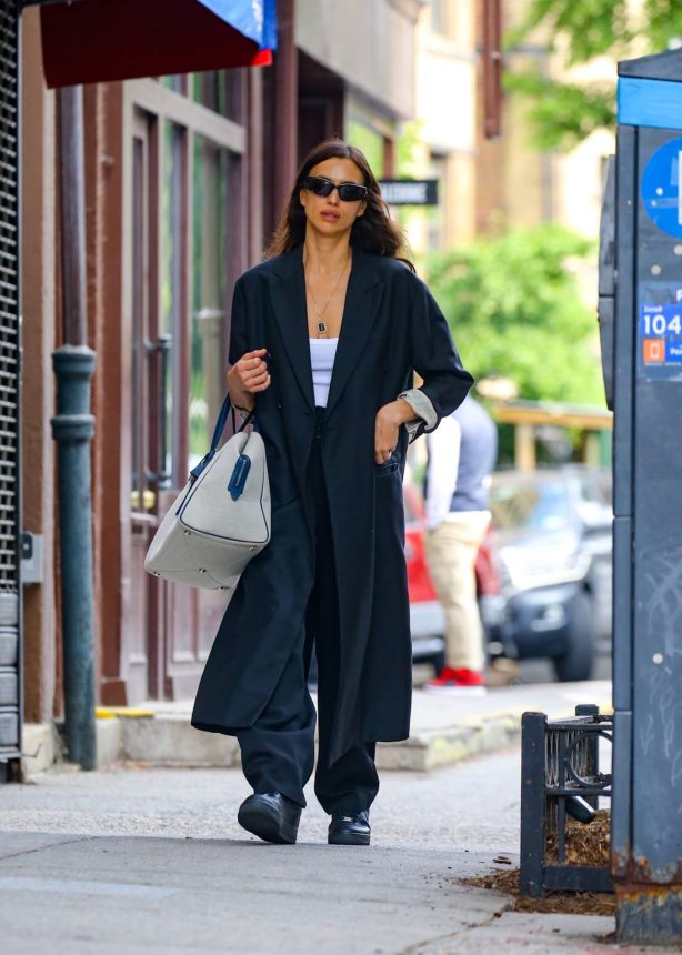 Irina Shayk - Carries a designer tote while out in Manhattan
