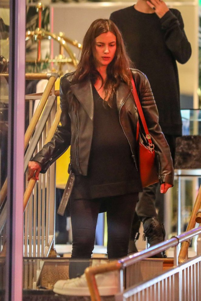 Irina Shayk out shopping on Melrose Ave in West Hollywood