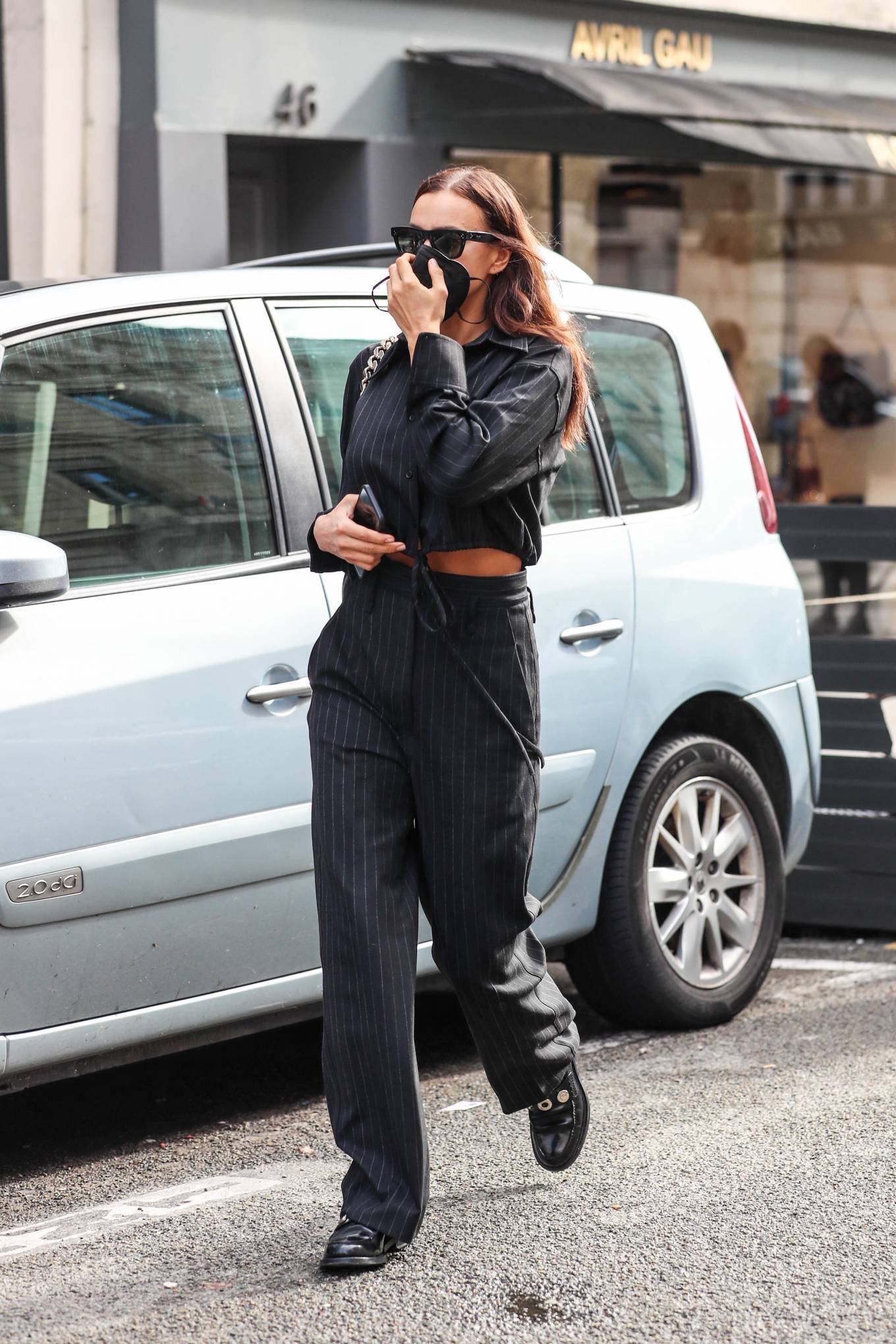 Irina Shayk – Seen leaving fitting session during Paris Fashion Week ...
